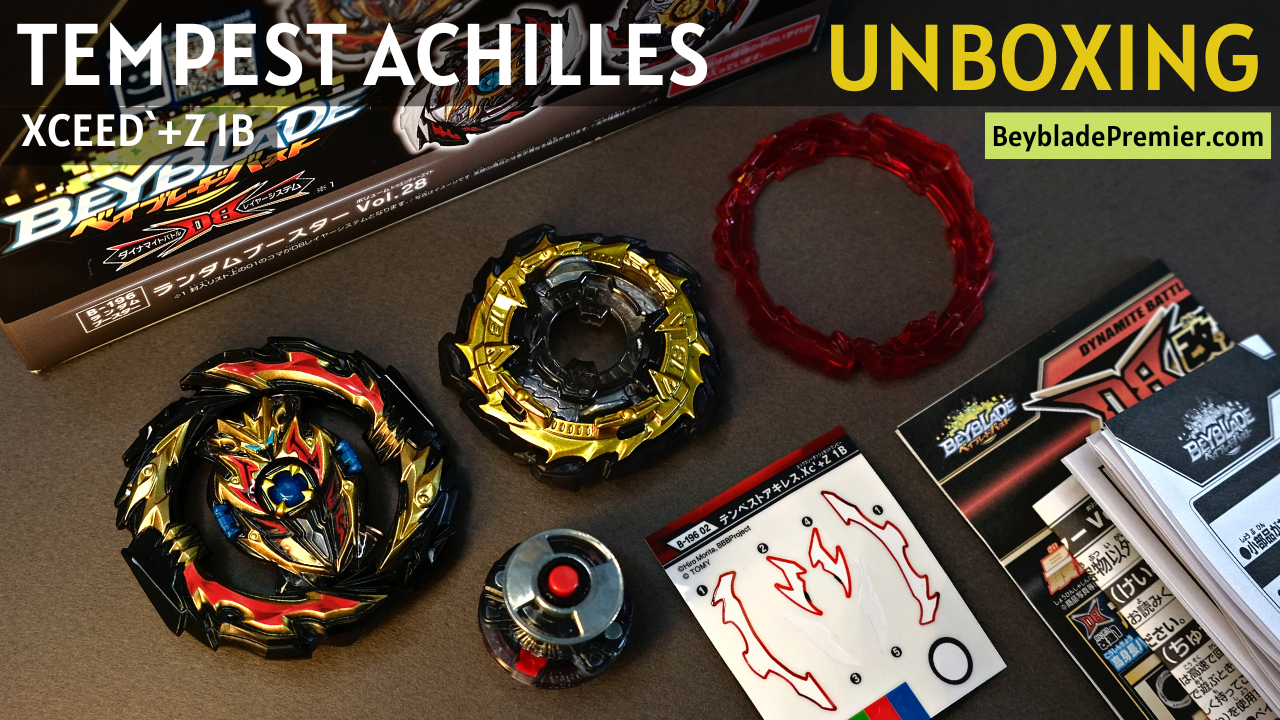 Tempest ACHILLES Satisfying ASMR Unboxing | Beyblade Premier